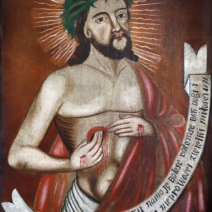 Chrystus - obraz ludowy