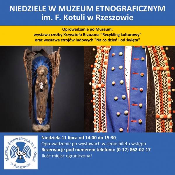 11.07.2021 14:00-15:30 Niedziela w Muzeum