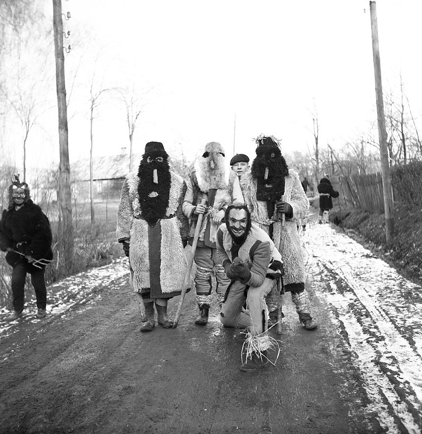 Draby noworoczne, Strażów ,1966 rok - zdjęcie