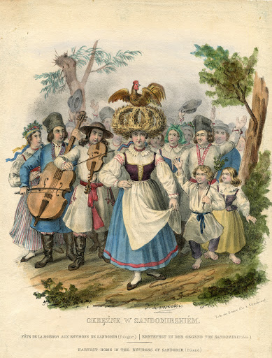 Dożynki w Dobrzechowie w Galicji urządzanych w dniu 7 września 1839 roku.