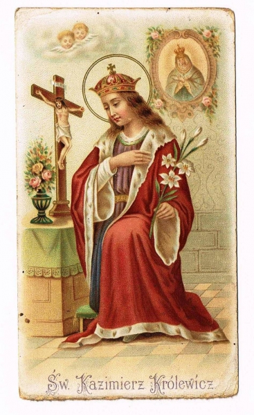 Święty Kazimierz, obrazek dewocyjny