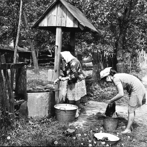 Pranie kijanką, Wólka Grodziska, 1971 rok - zdjęcie
