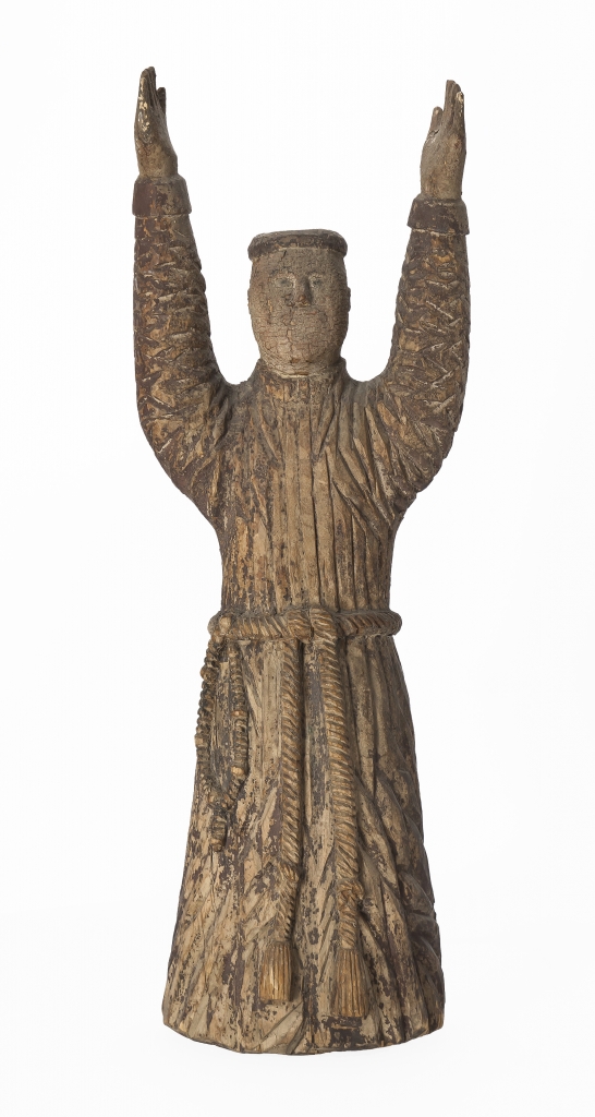 Rzeźba w drewnie "Św. Franciszek", wyk. nieznany, Lubenia lub okolice