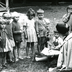 B. Sierżęga na obozie naukowo-badawczym, Wysoka, 1961 rok