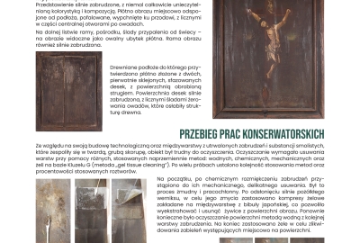 Konserwacja obrazu olejnego „Chrystus Ukrzyżowany”